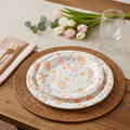 Easter Paper Plates — 24-Count Chick and Floral Dessert Plates for Spring Parties