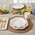 200-Piece Colorful Polka Dot Party Tableware Set