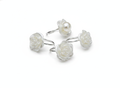 Floral Pearl Napkin Ring Set