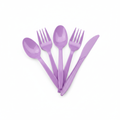 Purple Plastic Party Cutlery Set, 400 Count — Forks, Spoons & Knives