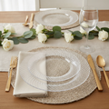 Clear Plastic Disposable Plates 7-Inch - 100 Count, Heavy Duty