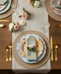 Porcelain Floral Plates 8-Inch Set of 6 - Royal Dessert and Salad Plates