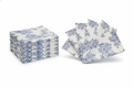 Blue Toile Country French Cotton Napkins, Set of 12, 18x18 in