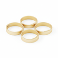 Gold Metal Napkin Rings, Set of 6