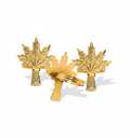 Golden Wheat Napkin Rings, Set of 12