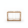 Transparent Glass Chopstick Holder - Minimalist Japanese Style