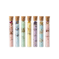 Natural Bath Salts & Bath Bombs Gift Set - 7 Glass Tubes
