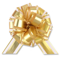 12 Pcs Large Pull Bows for Gift Wrapping - 6" Gold Ribbon Bows
