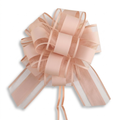 6 Pcs Large Pull Bows for Gift Wrapping - 6" Blush Pink Organza Bows (Lotus Root Pink)