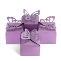 Purple Butterfly Favor Boxes - 50 Pack