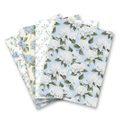 Blue Hydrangea Floral Wrapping Paper — 8 Flat Sheets