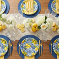 Lemon & Tile Summer Party Plates 24-Pack