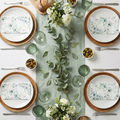 100-Piece Sage Eucalyptus Disposable Paper Napkins