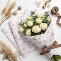 Floral Essence 20-Sheet Water-Resistant Flower Wrapping Paper