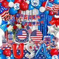 4th of July Party Kit — 272-Piece Patriotic Tableware & Decorations