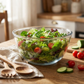 Elegant Japanese Glass Salad Bowl