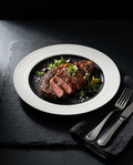 Equator Black Porcelain Dinner Plate