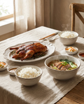Chic Relief Ceramic Dining Set