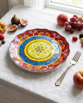 Floral Art Ceramic Dinner Plate