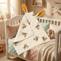 Rabbit Ears Baby Comforter Lovey — Pure Cotton Security Blanket