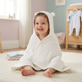 Muslin Cotton Hooded Baby Bath Poncho — 100% Cotton, 1–7 Years