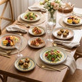 Colorful Medallion Ceramic Disc Plates