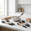 Silicone & Wood Baking Utensil Set