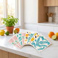 Swedish Dishcloths for Kitchen – 10-Pack Reusable Eco Cloths with Clips & Labels