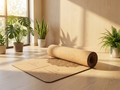 Natural Cork Mandala Yoga Mat — 183 × 61 cm