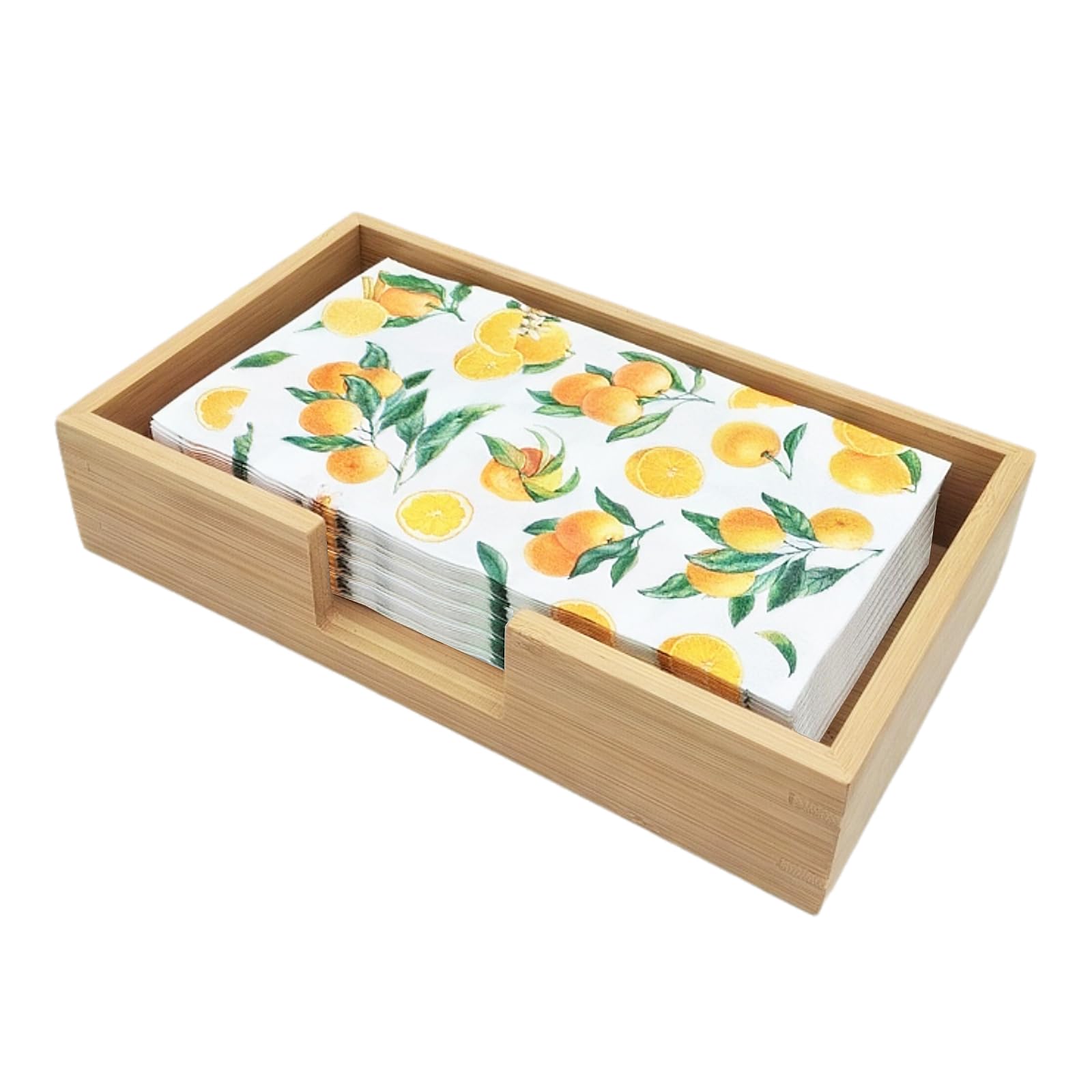 Bamboo Guest Towel Tray