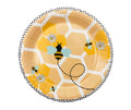 7-Inch Bee Design Disposable Paper Plates - 50 Count