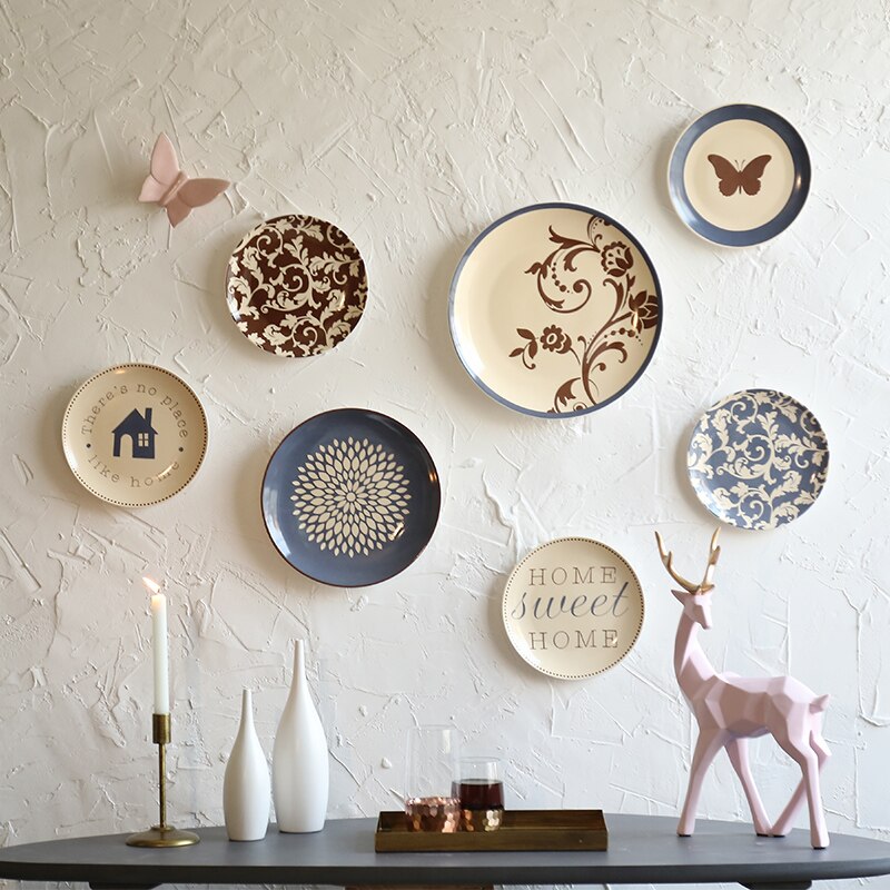 Chic Ceramic Wall Plates for Dining Decor