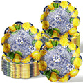 Capri Lemon Festive Paper Plates 100 Pcs
