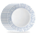 Corelle 6-Piece 10.25" Vitrelle Glass Dinner Plates Lightweight Chip/Scratch Resistant - Botanical Stripes