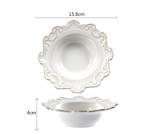 Baroque Porcelain Dinnerware Set