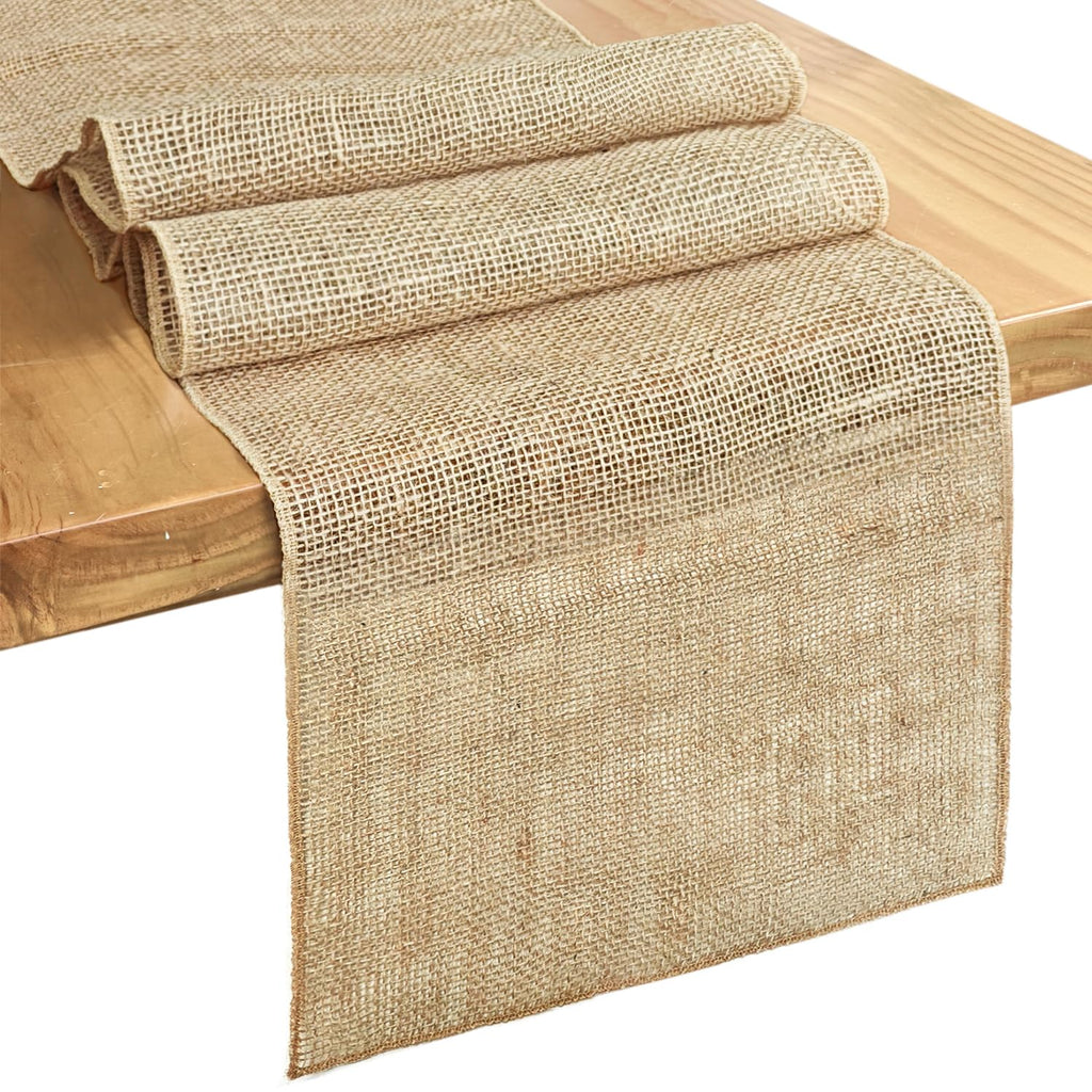 Letjolt Burlap Table Runner 72 Inches Long Farmhouse Table Runner Jute Table Runner Retro Style Table Decoration