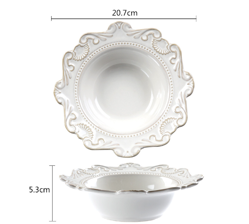 Baroque Porcelain Dinnerware Set