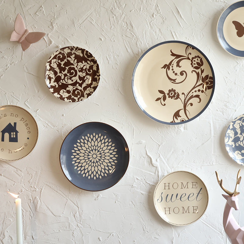 Chic Ceramic Wall Plates for Dining Decor