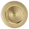 13-Inch Antique Gold Charger Plates, Set of 6