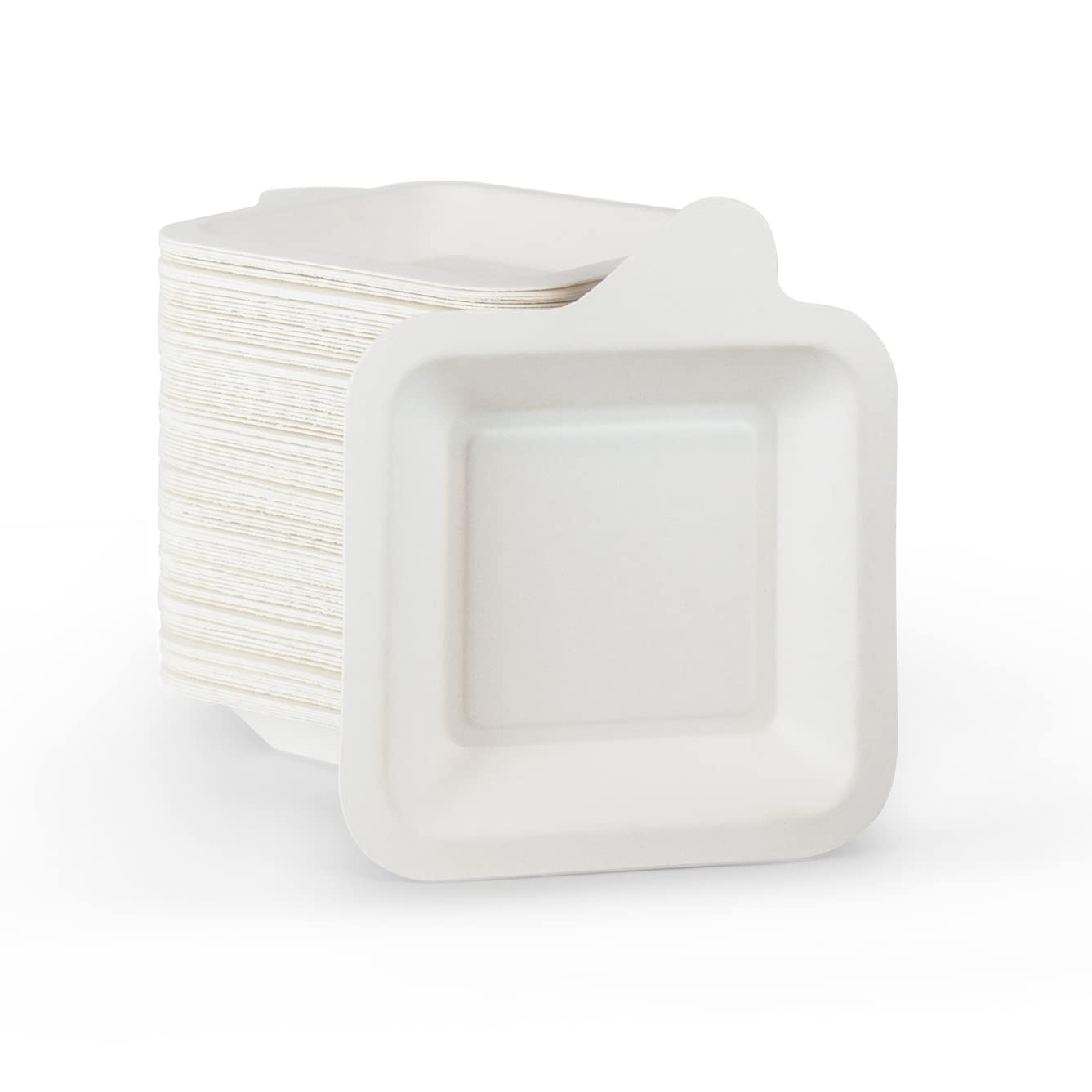 Eco-Friendly Mini Paper Plates 4 Inch - Biodegradable Dessert Plates, White Pack of 100