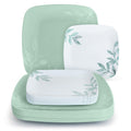 Mint Green Elegance Disposable Plastic Plates - 32 Count