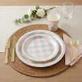 Iridescent Pastel Party Tableware Set — 175 Pieces, Serves 25