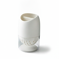 Sleek Japanese dual-slot utensil organizer on white background