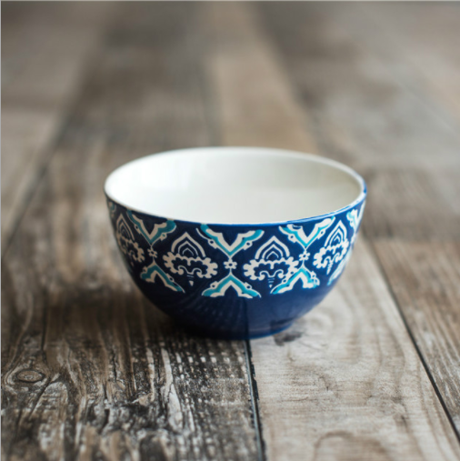 Blue Mosaic Ceramic Dinner Plates