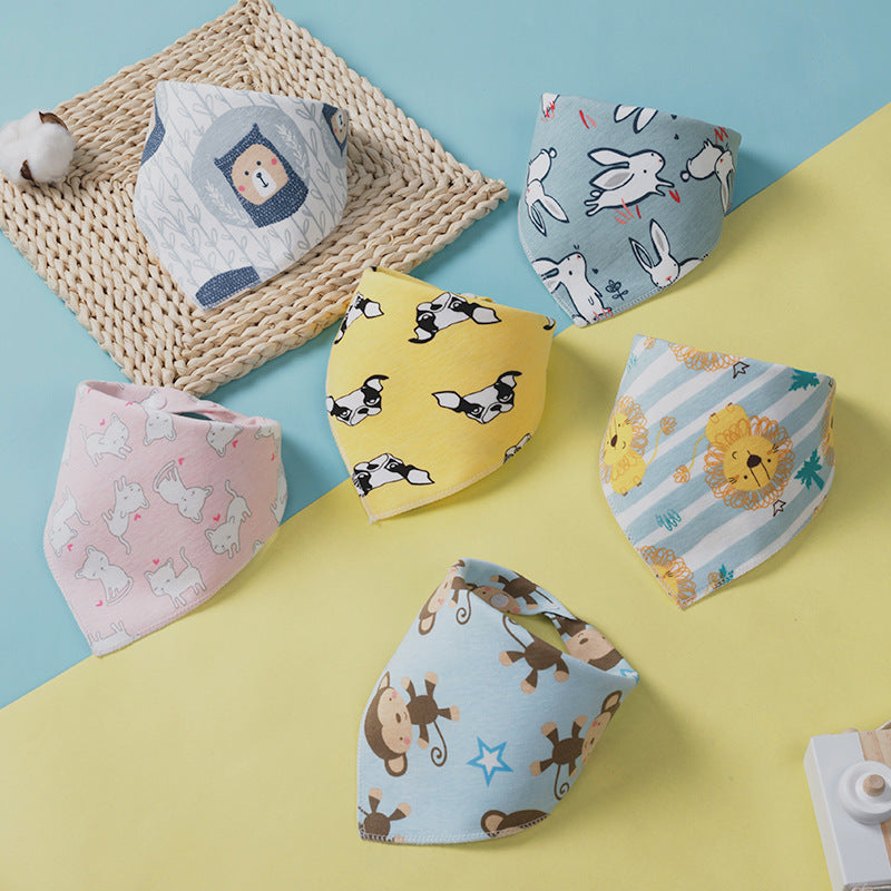 Custom Double-sided Triangle Scarf Bib for Kids
