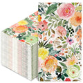 Generic AnyDesign 80Pcs Floral Guest Napkins Watercolor Rose Flower Disposable Paper Napkin Spring Hand Napkin for Wedding Bridal Shower Bathroom 4.3 x 7.8 inch