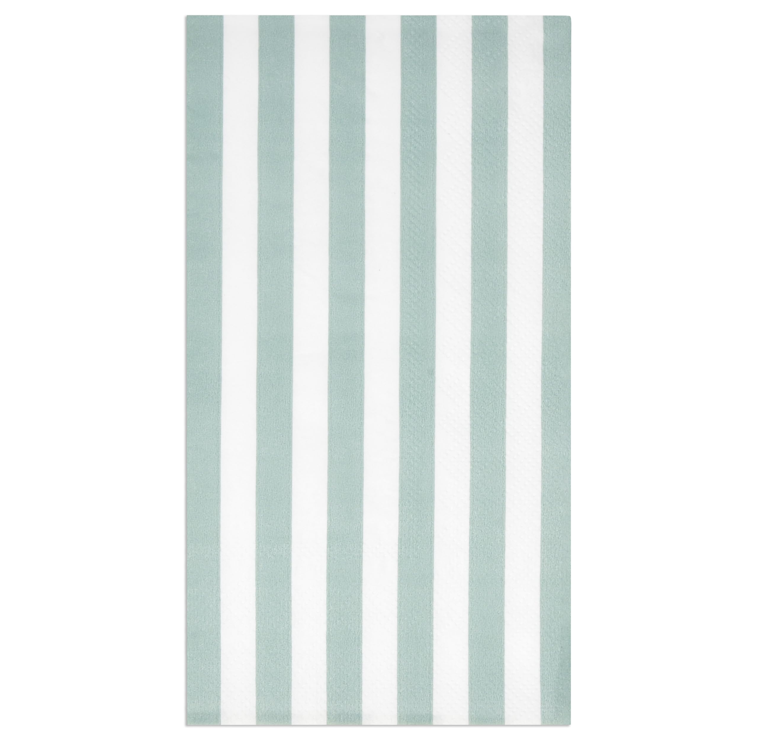 Gift Boutique 100 Sage Green & White Stripe Guest Napkins Disposable Paper Striped Dinner Hand Napkin Bathroom Powder Room Baby Shower Birthday Party