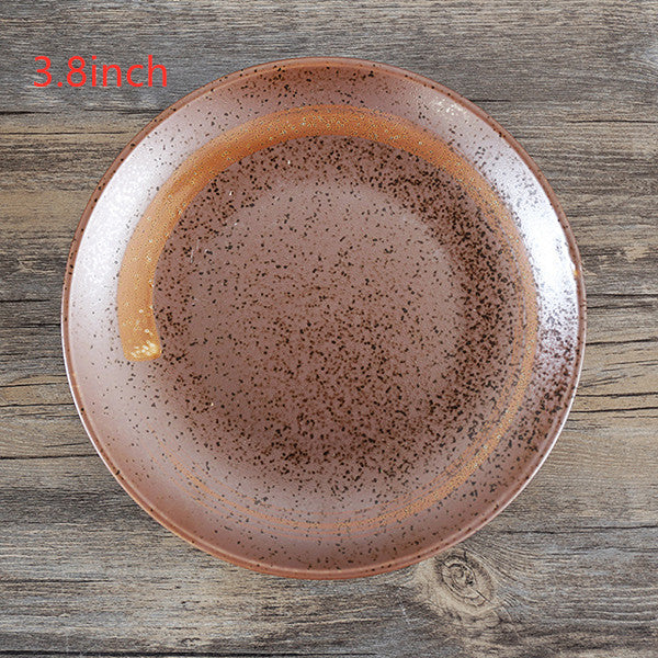 Japanese Textured Glazed Ceramic Plates