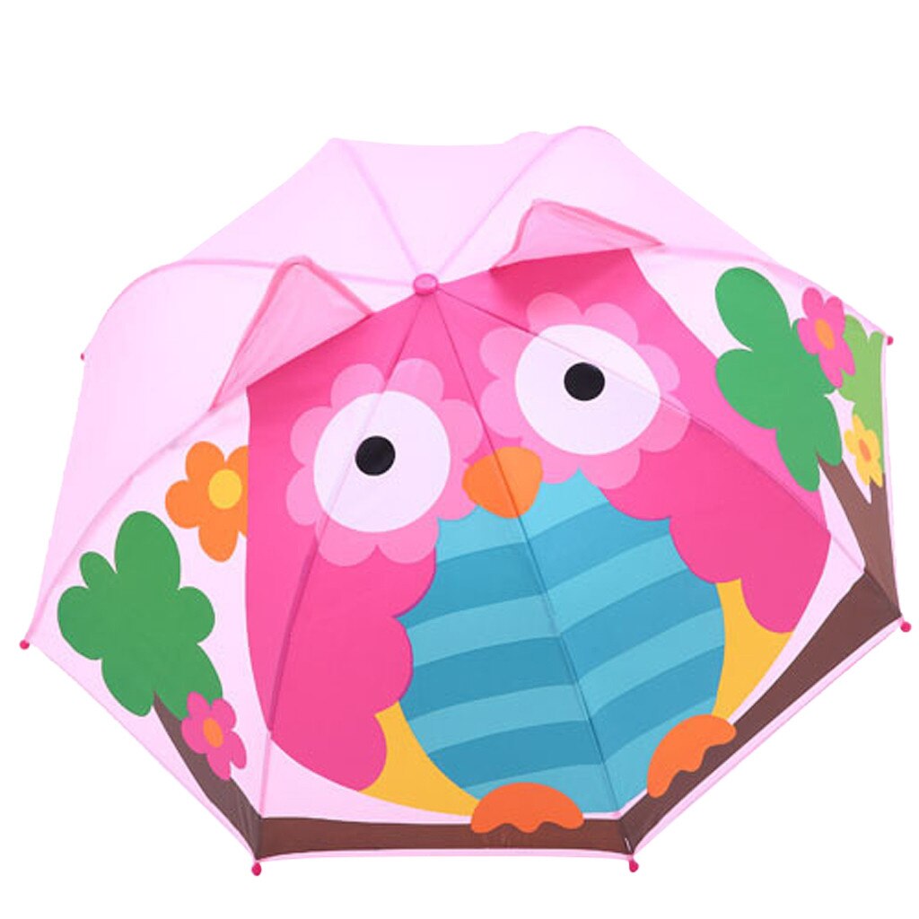 Owl cartoon design kids umbrella