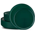 40-Piece Green Elegant Disposable Party Plates Combo